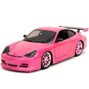 Pink Slips Porsche 911 GT3 RS with Base 1:24 Scale Die-Cast Metal Vehicle