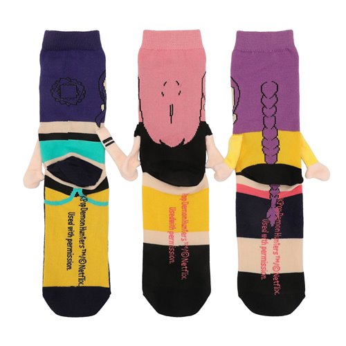 KPop Demon Hunters Huntrix Magnetic Hand Holding Crew Socks