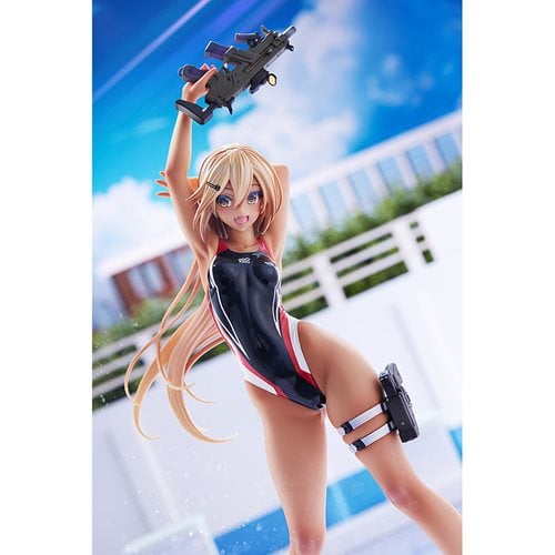 Arms Note Kouhai-chan of the Swimming Club Red Line Swimsuit Version 1:7 Scale Statue