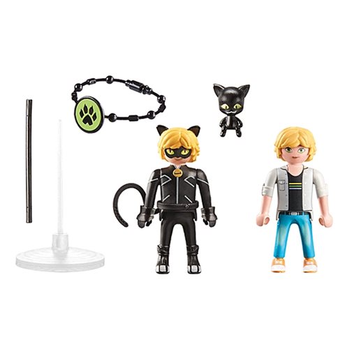 Playmobil 71337 Miraculous Adrien & Cat Noir  3-Inch Action Figures
