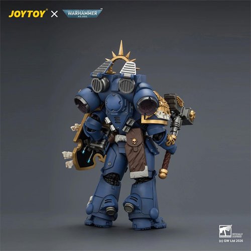 Joy Toy Warhammer 40,000 Ultramarines Captain with Jump Pack and Relic Shield 1:18 Scale Action Figu