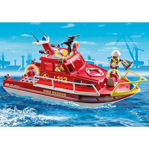 Playmobil 70147 Fire Brigade Fire Rescue Boat