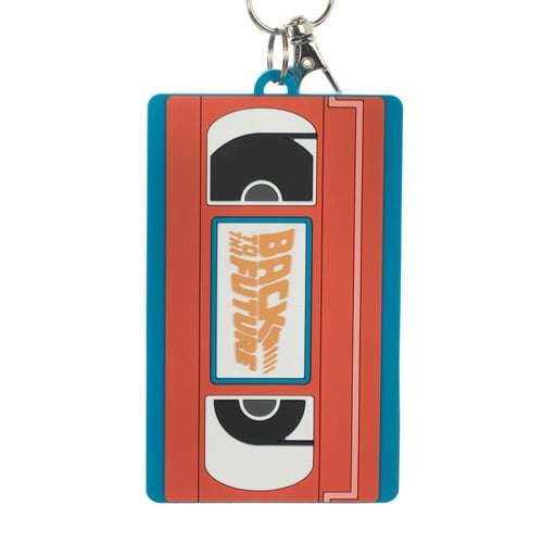Back to the Future Lanyard with Molded Rubber VHS ID Holder