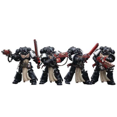 Joy Toy Warhammer 40,000 Black Templars Army Crusader Squad 01 1:18 Scale Action Figure Set of 4
