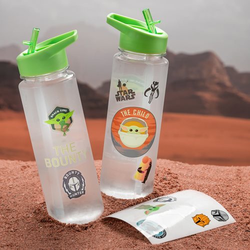 Star Wars: The Mandalorian 22 oz. Water Bottle with Stickers