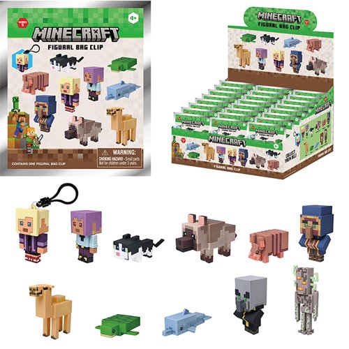 Minecraft Series 5 3D Foam Bag Clip Random 6-Pack