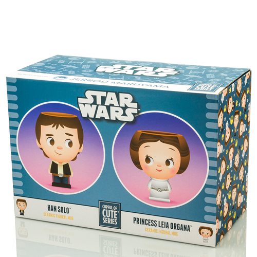 Star Wars Han Solo and Princess Leia 16 oz. Cupful of Cute Mugs 2-Pack
