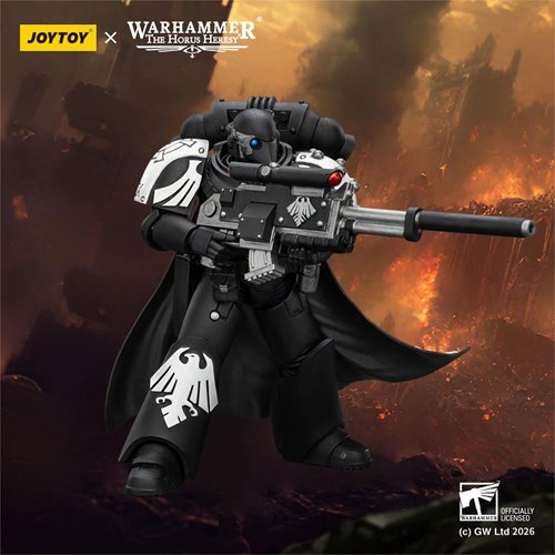 Joy Toy Warhammer The Horus Heresy Raven Guard Mor Deythan With Nemesis Bolt Rifle 1:18 Scale Action