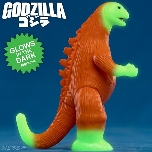 Godzilla Marusan J-Tail (Orange Glow-in-the-Dark) 3 3/4-Inch