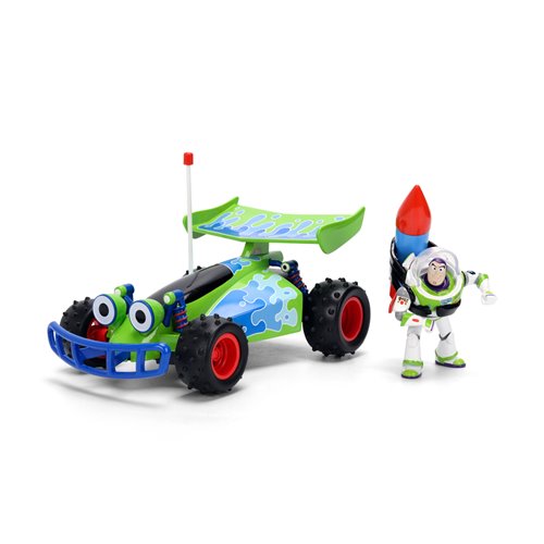 Hollywood Rides Toy Story RC 1:24 Scale Die-Cast Metal Vehicle with Buzz Lightyear Figure