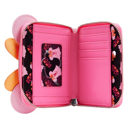 Minnie Mouse Pastel Pink Ghost Minnie Glow-in-the-Dark Zip-Around Wallet