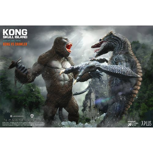 Kong: Skull Island Kong vs. Crawler Deluxe Version Soft Vinyl Figure Set