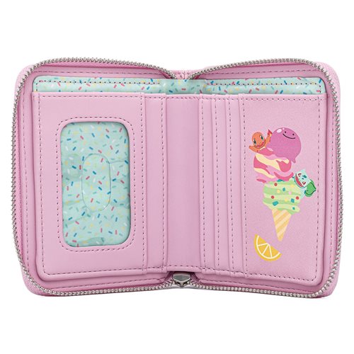 Pokemon Ice Cream Denim Zip-Around Wallet display picture 1