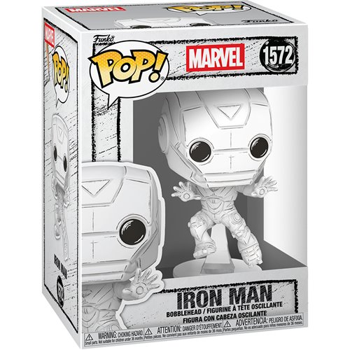 Marvel Sketched Iron Man Funko Pop! Vinyl Figure