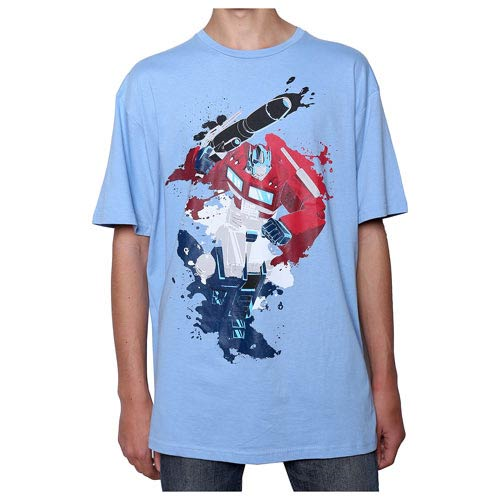 Transformers Optimus Paint Blue T-Shirt