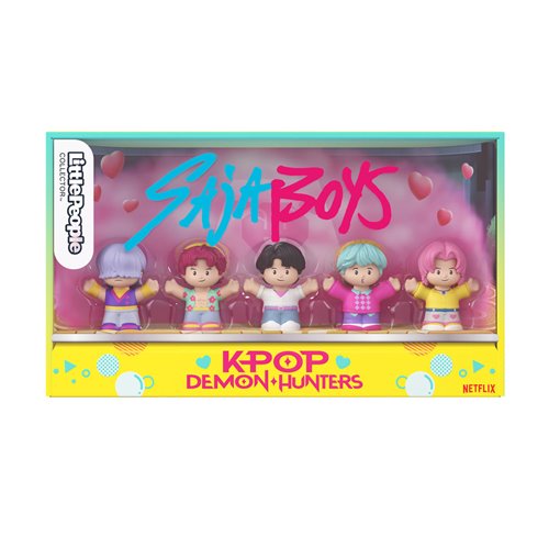 KPop Demon Hunters Saja Boys Little People Collector Figure Set