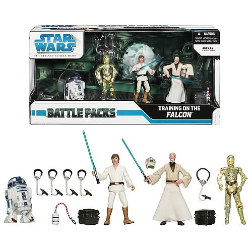 Training on the falcon 2010 Star Wars Legacy Collection BATTLE PACK Packs Comme neuf IN BOX