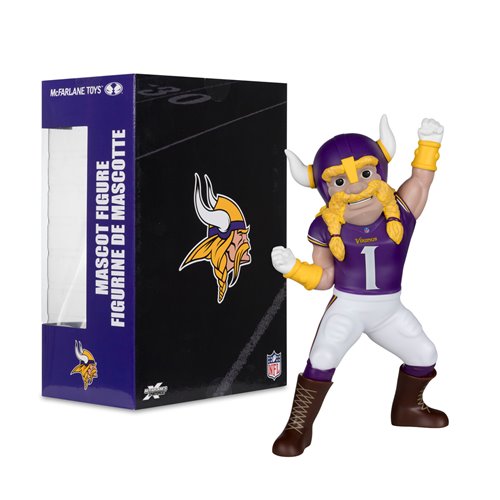 NFL SportsPicks Minnesota Vikings Viktor the Viking Mascot 8-Inch Posed Figure