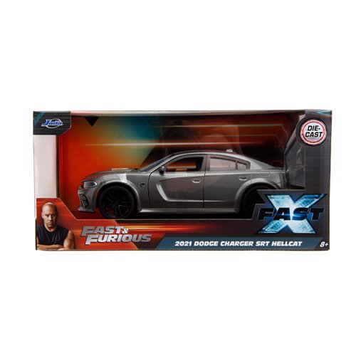 Fast and Furious Fast X Dom's 2021 Dodge Charger SRT Hellcat 1:24 Scale Die-Cast Metal Vehicle