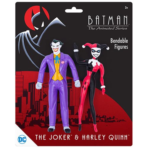 Batman Adventures Joker & Harley Quinn Bendable Figures