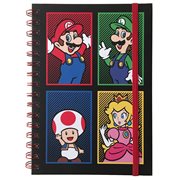 Super Mario Bros. 4 Color Spiral Notebook