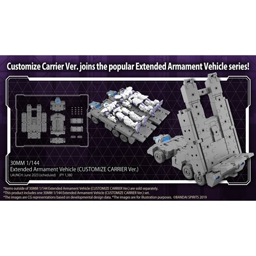 30 Minute Missions Extended Armament Vehicle Customize Carrier Version 1:144 Scale Model Kit