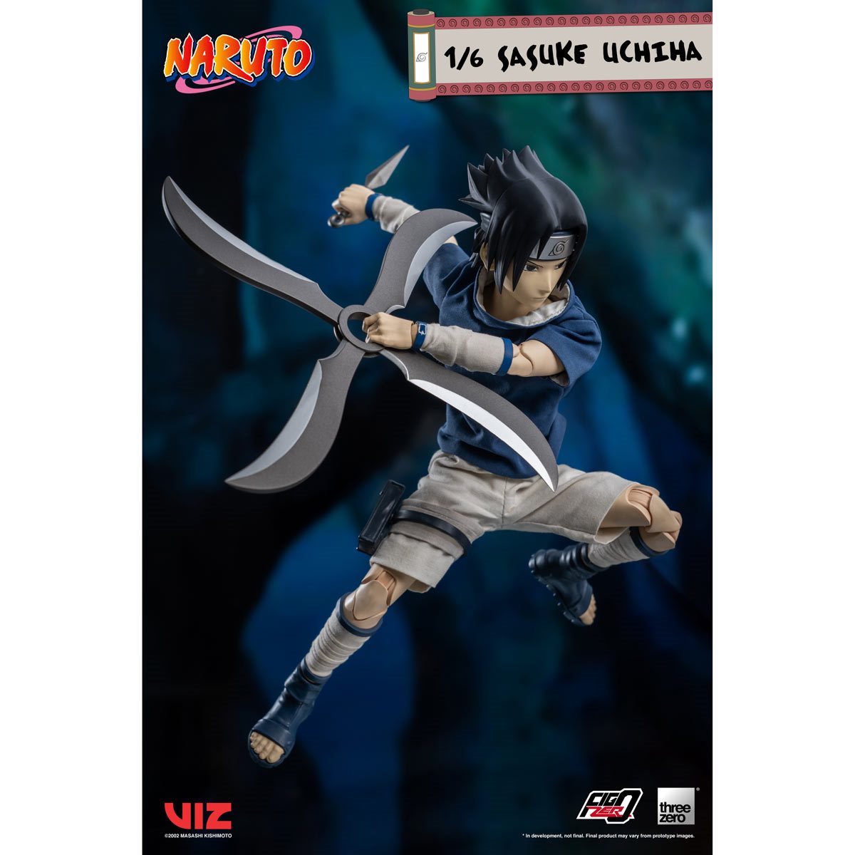 Pré-venda FigZero X Threezero 1/6 Scale figure- Naruto- Sasuke Uchiha –  GsToyzzz