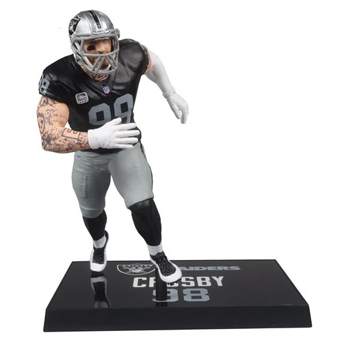 NFL SportsPicks 2024 Wave 2 Las Vegas Raiders Maxx Crosby 7-Inch Scale Posed Figure
