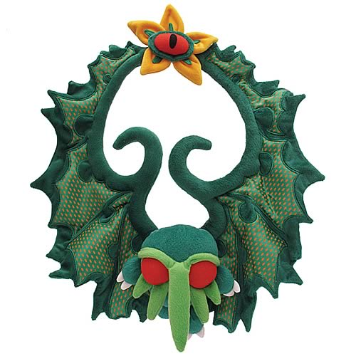 Cthulhu Plush Christmas Wreath