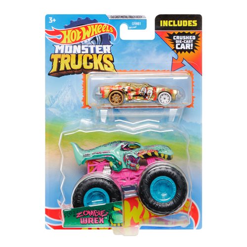 Hot Wheels Monster Trucks Vehicle Mix 2  2-Pack Case of 8