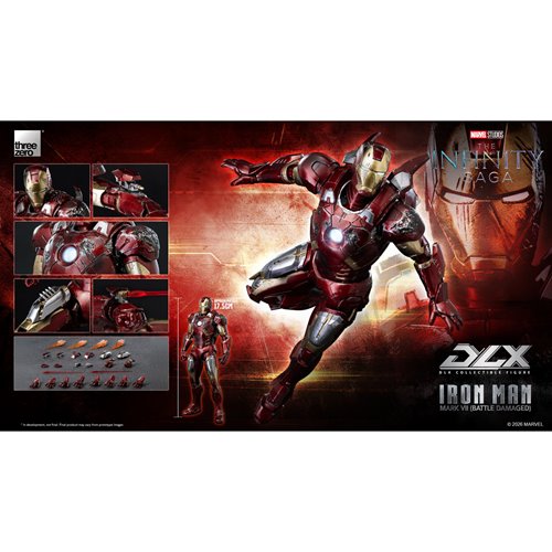 Marvel Studios: The Infinity Saga Iron Man Mark 7 Battle Damaged DLX Action Figure
