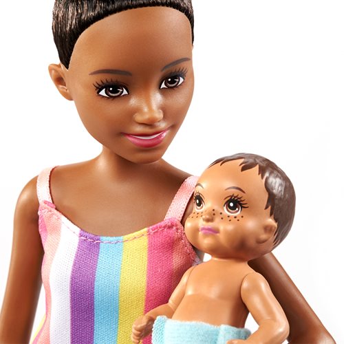 Barbie Skipper Babysitters Inc. Doll with Brunette Hair and Baby Set
