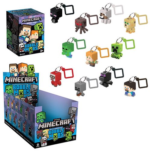 Minecraft Bobble Mobs Hangers Key Chain Blind Box Series 1 