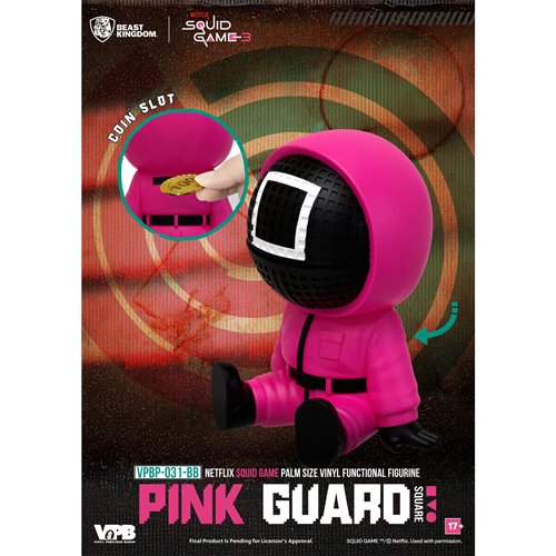 Squid Game VPBP-031 Palm Size Vinyl Functional Piggy Bank Blind Box Case of 6