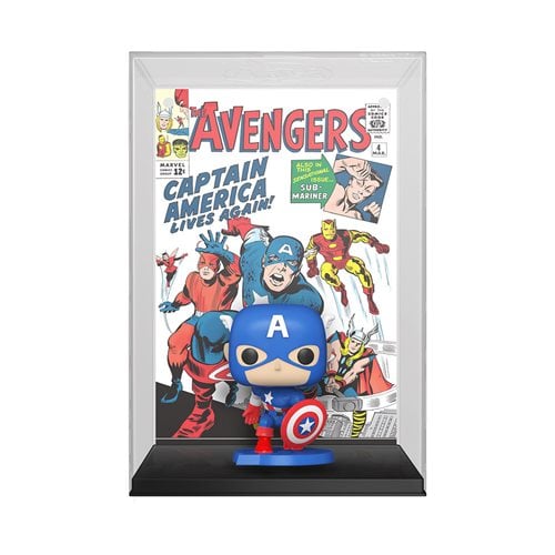 The Avengers #4 (1963) Captain America Funko Pop! Comic Cover Figure with Case #27