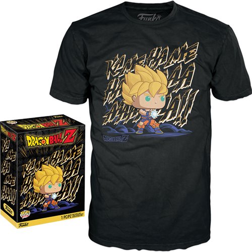 Dragon Ball Z Goku Kamehameha Adult Boxed Funko Pop! T-Shirt