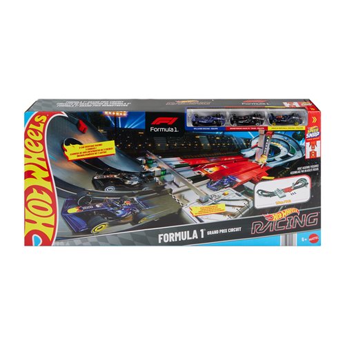 Hot Wheels Racing Formula 1 Grand Prix Trackset with Vehicles