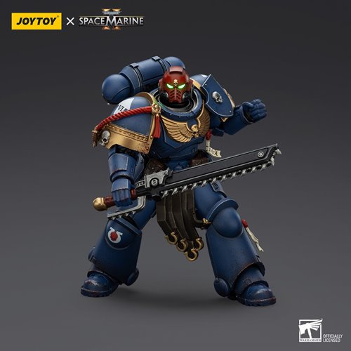 Joy Toy Warhammer Space Marine II Ultramarines Sergeant Gadriel Collectors Edition 1:18 Scale Action
