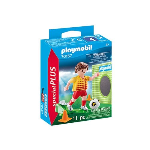Playmobil 70157 Special Plus Soccer Player with Goal Action Figure