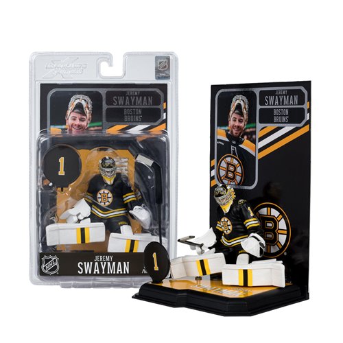 NHL SportsPicks Boston Bruins Jeremy Swayman 7-Inch Posed Figure