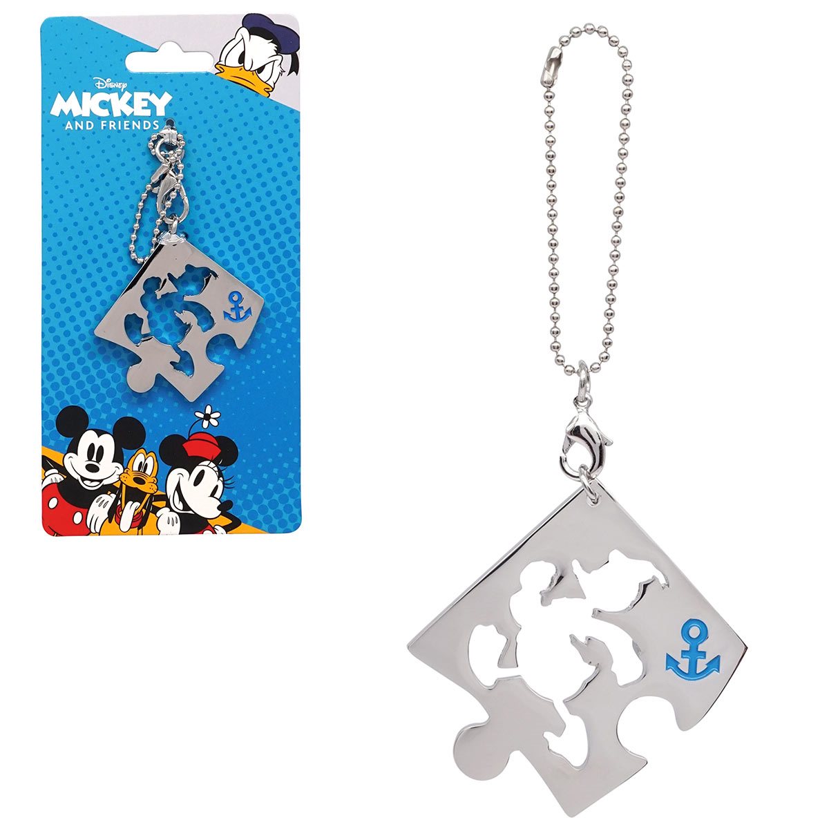 Daisy Duck Pewter Keychain Key Chain Disney New 