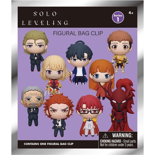 Solo Leveling 3D Foam Bag Clip Display Case of 24