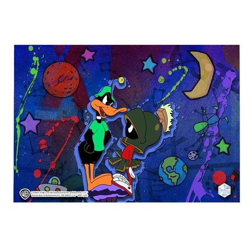 Looney Tunes Duck Dodgers in the 24 1/2th Century #1102 Animation Cel Artist Edition Framed Art Prin