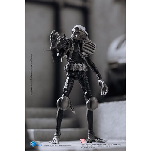 Judge Dredd Judge Mortis Black and White Exquisite Mini 1:18 Scale Action Figure - Previews Exclusiv