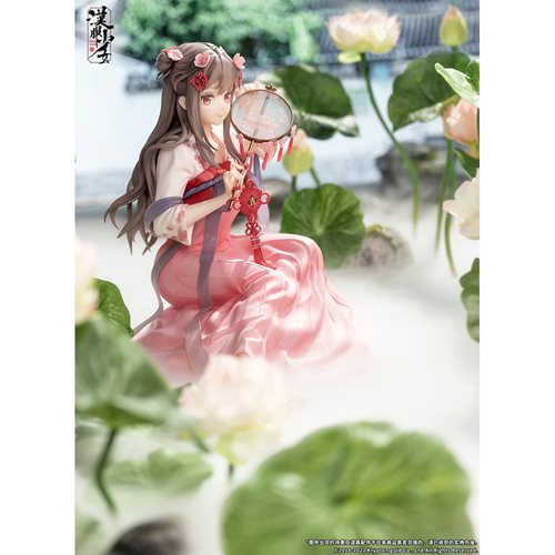Hanfu Girls Lotus Reflection 1:7 Scale Statue