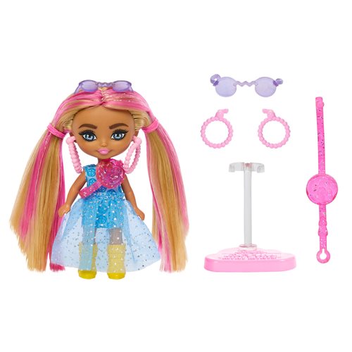 Barbie Extra Fly Mini Minis Pigtails with Pink Streak Doll