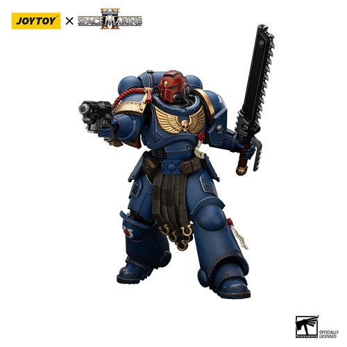 Joy Toy Warhammer Space Marine II Ultramarines Sergeant Gadriel Collectors Edition 1:18 Scale Action