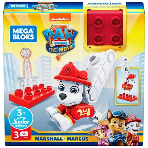 PAW Patrol The Movie Mega Bloks Marshall Figure, Not Mint