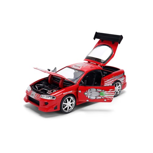 Fast and the Furious Brian's Mitsubishi Eclipse Toyo Tires 1:24 Scale Die-Cast Metal Vehicle