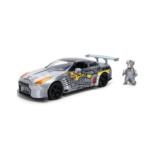 Godzilla 2009 Nissan GT-R R35 Ben Sopra 1:24 Scale Die-Cast Metal Vehicle with Mechagodzilla Figure